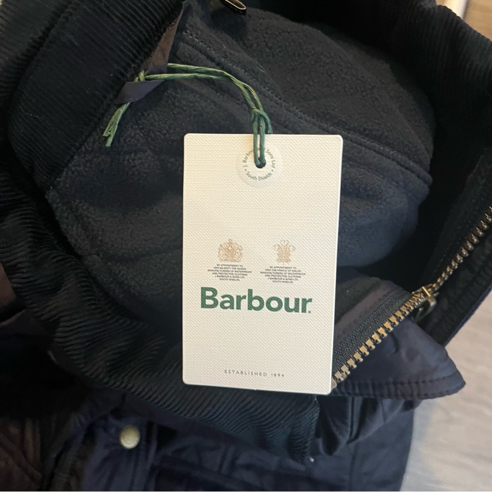 Barbour Black Beadnell Polarquilt Jacket 2X Plus Size NWT Women's Tartan Lined - Picture 12 of 13